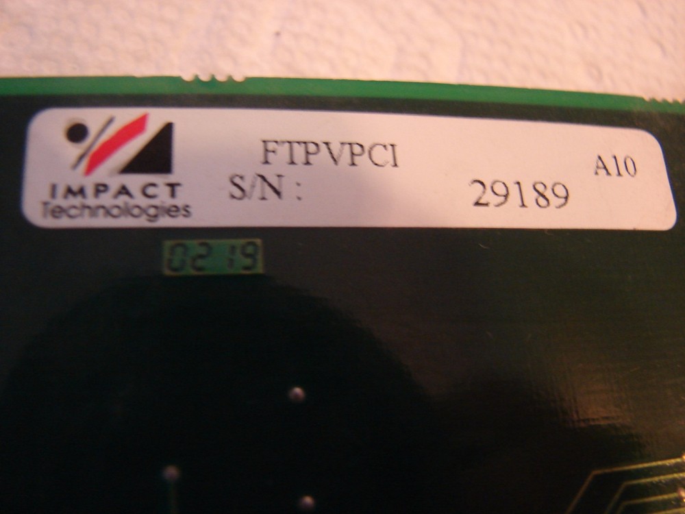 Imact Technolologies FTPVPCI FITWIN-PCI-TPV Rev A Board