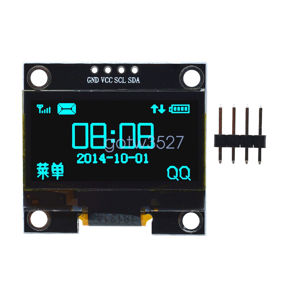 1.3" OLED LCD Display Module White/Blue IIC I2C Interface 3.3-5V For Arduino