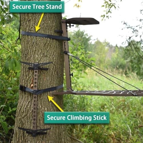 Climbing Stick Straps for Tree Stands - Replacement Attachment for Climbing Step