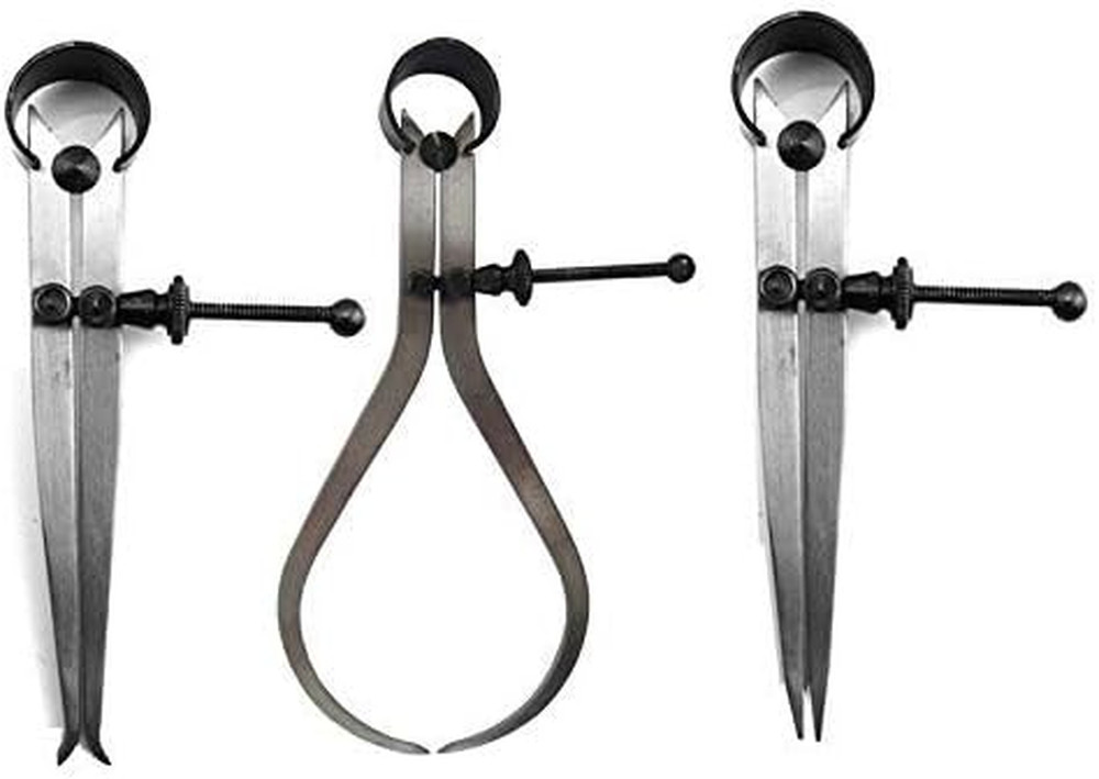 6" / 150mm Spring Caliper Set, Inside Outside Divider, 3-Piece