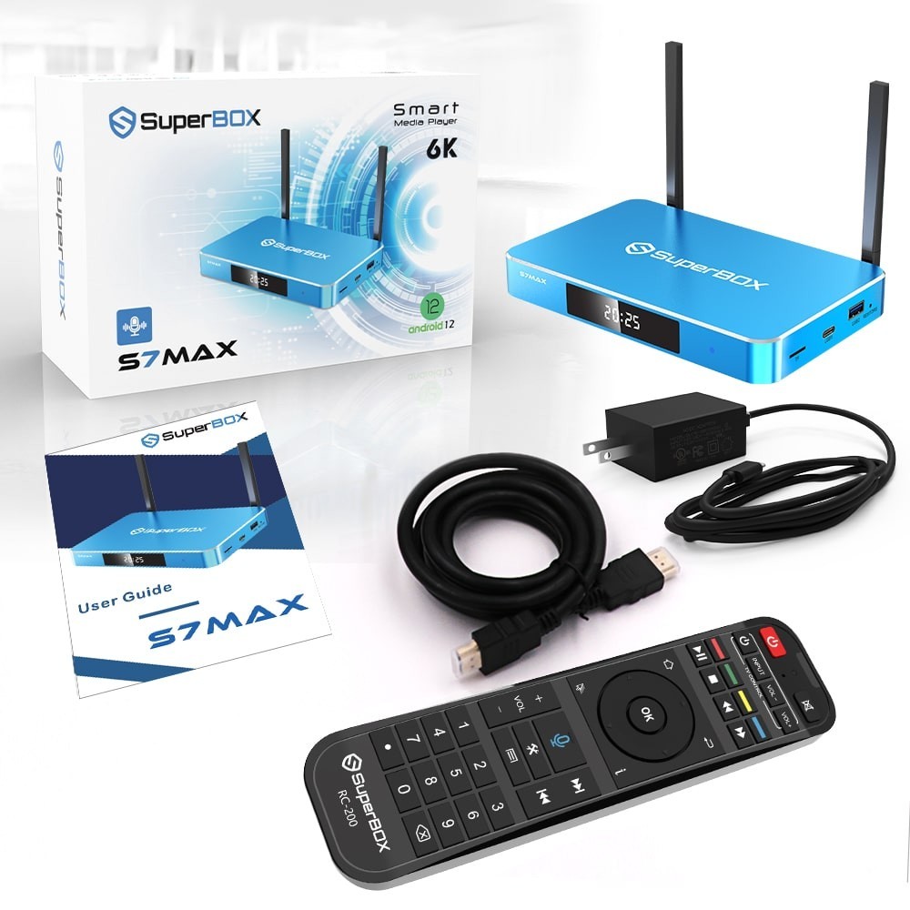 SuperBox S7 Max 64GB 6K Ultra HD Android TV Box – Authorized Distributor – Same