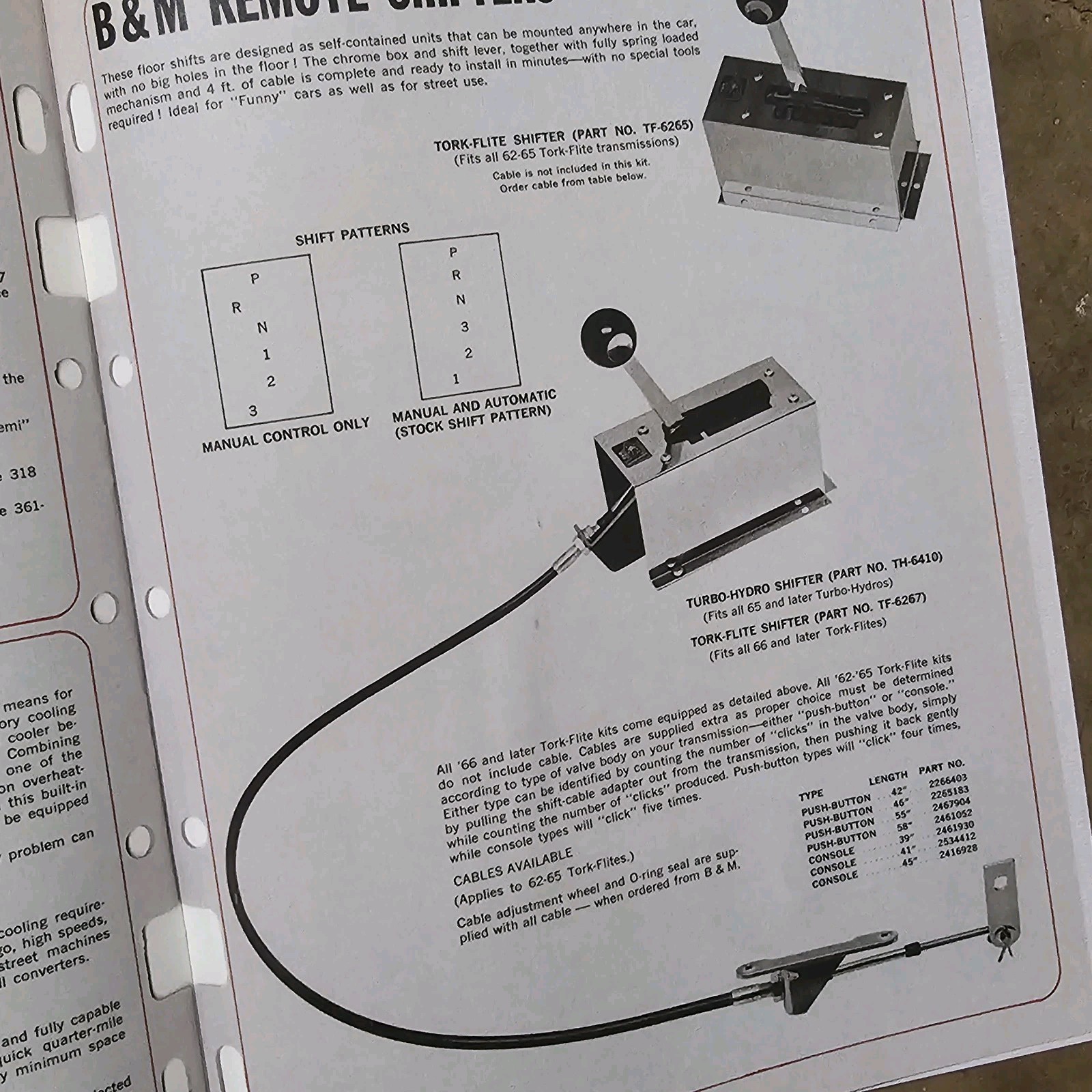 1967 B&M Transmission Shifter Catalog Drag Racing Hot Rod Gasser scta nhra auto