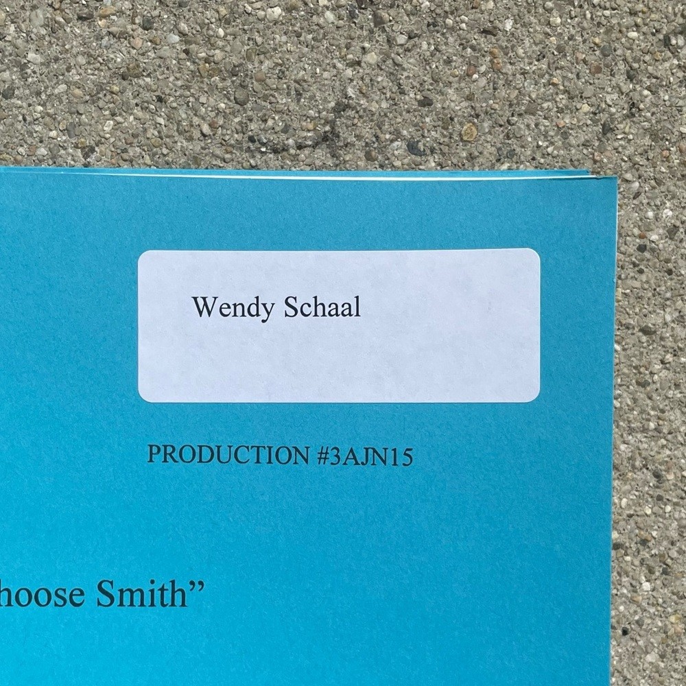 American Dad Wendy Schaal Francine Smith 2007 Production Used Table Draft Script