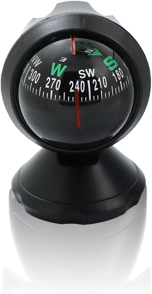 Compact ABS Car Compass Ball - Reliable Navigation for Vehicles and Beyond