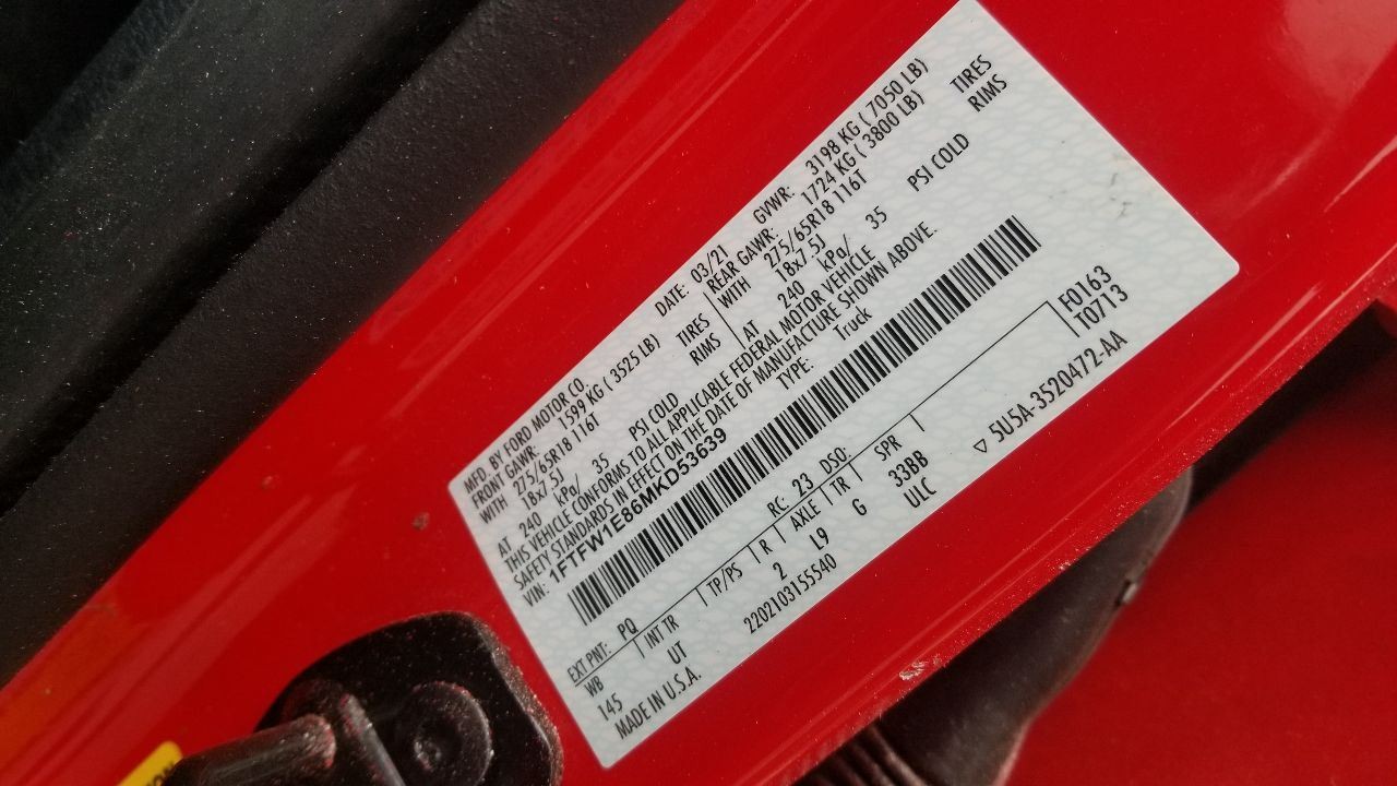 21 FORD F150 RADIO AUDIO 12" TOUCHSCREEN CONTROL PANEL ML3T18B955AE