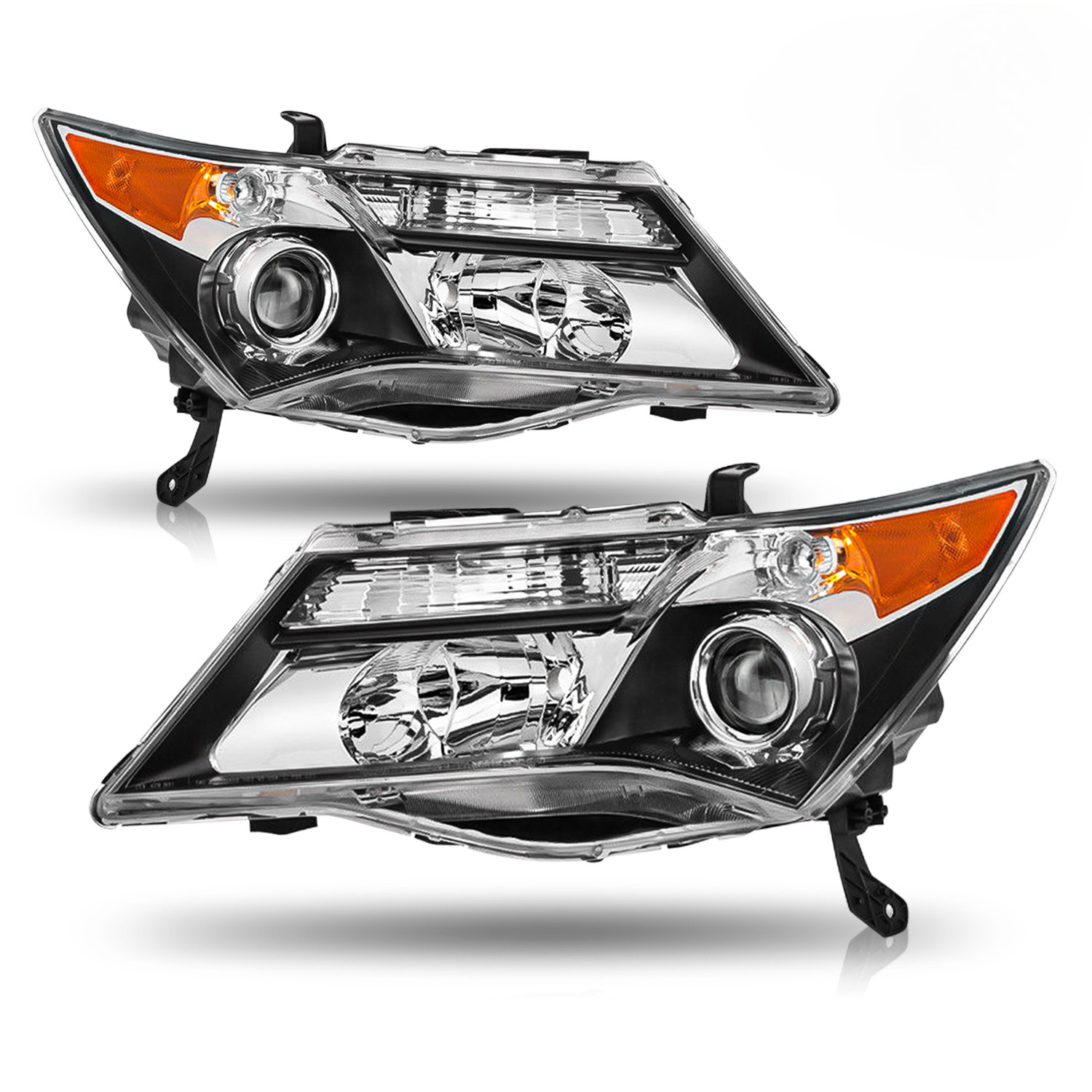 For 2007-2013 Acura MDX Headlights HID Headlights Assembly Pair w/o AFS