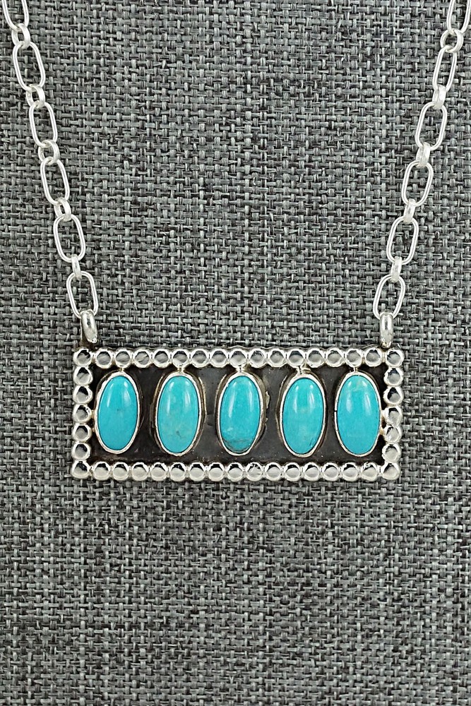 Turquoise & Sterling Silver Necklace - Sharon McCarthy