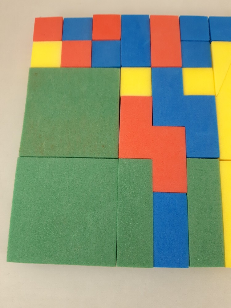 Math Geometric Foam Learning Pattern Shape Blocks Educational Homeschooling