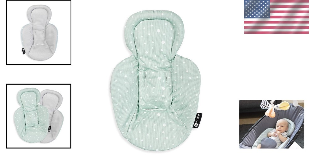 Machine Washable RockaRoo & MamaRoo Infant Insert - Cool Mesh Fabric in Seafoam