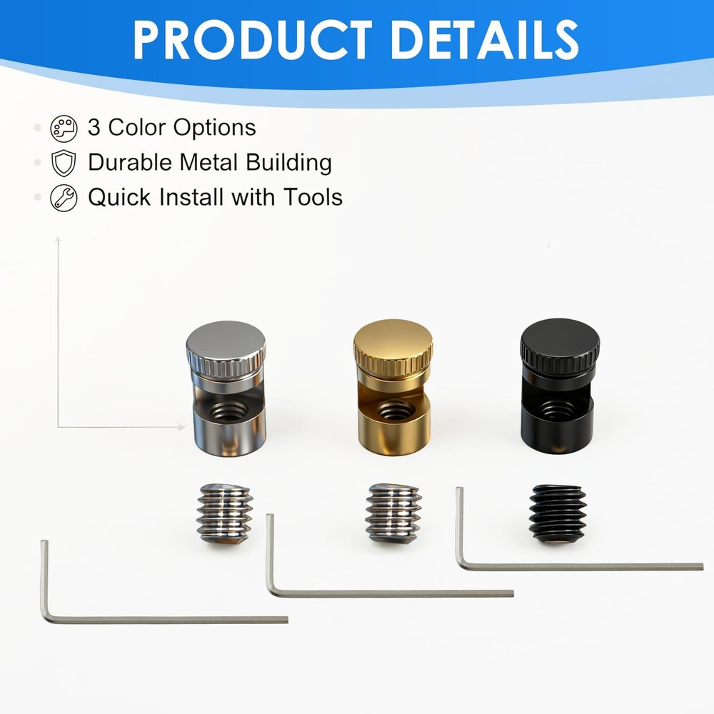 9pcs Universal Quick Open Thumb Studs Replacement Compatible with Kwik, Knife...
