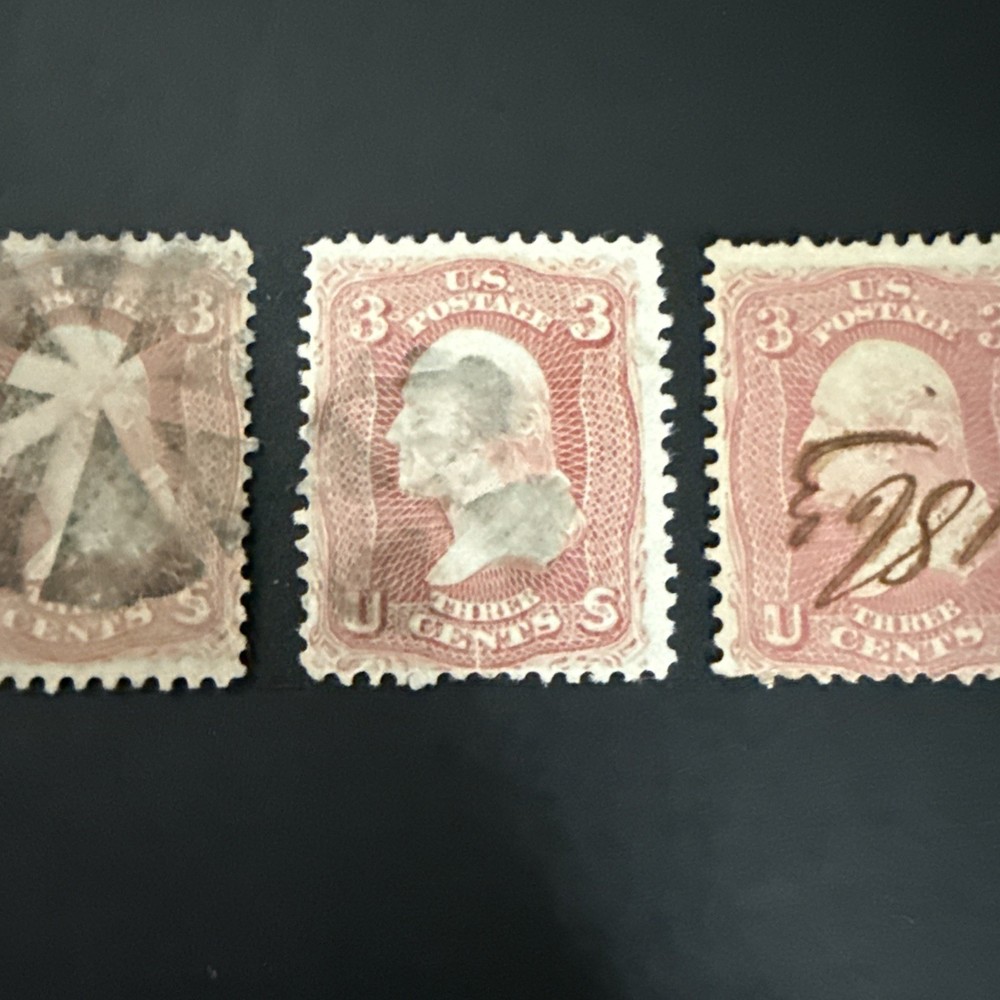 US Scott #64b And #65 X 2 Nicely Centered