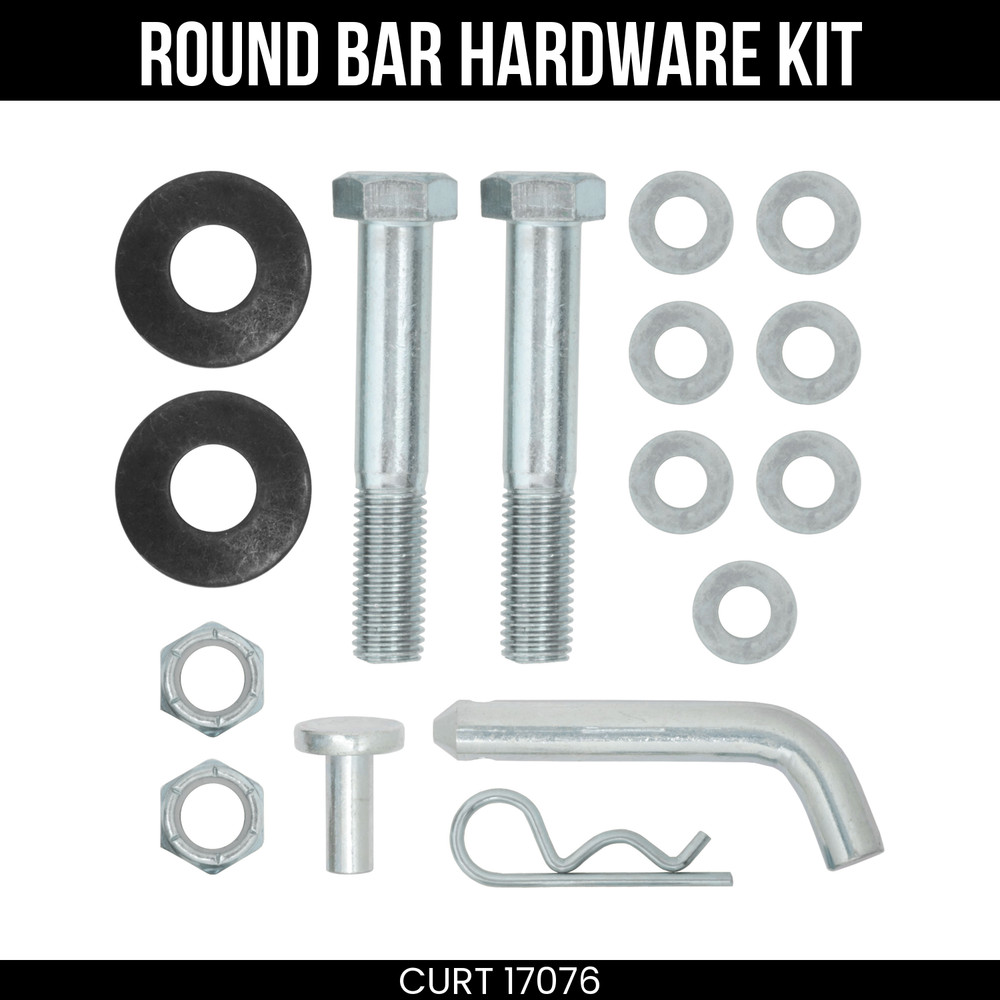 CURT Round Bar Hardware Kit Replacement for MV Weight Distribution Hitch 17076
