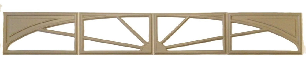 4 Amarr Sunray Replacement Inserts for Amarr Short Panel Garage Doors Sandtone