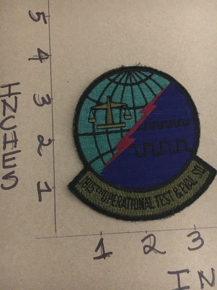 USAF 1815th Operational Test & Eval Squadron subdued patch 5/3/25