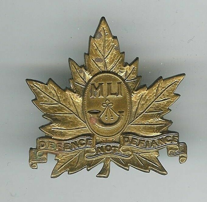 WWII  Canadian Middlesex Light Infantry Cap Badge