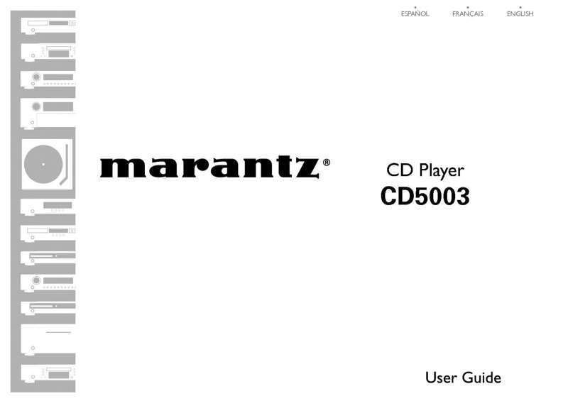 Marantz CD5003 CD Player Owners Manual
