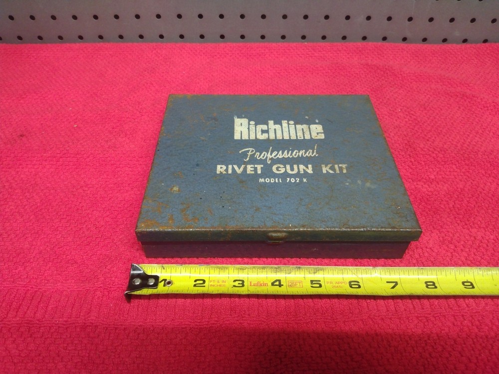 Vtg Richline Professional Rivet Gun Kit Model 702 K