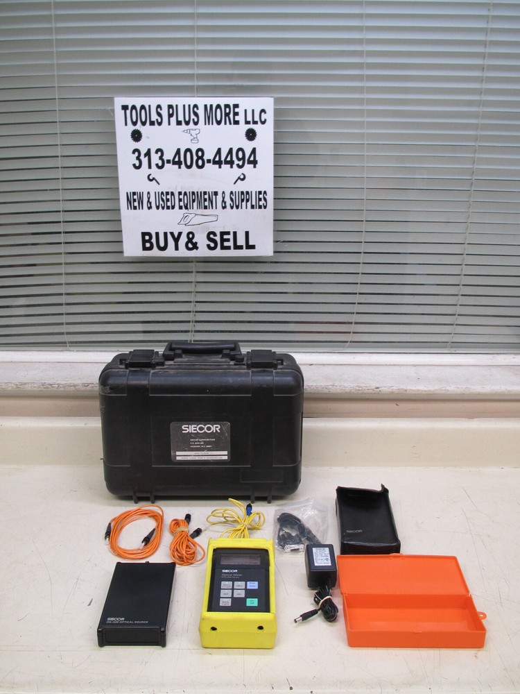 Siecor ORS-200 Optical Meter w/ OS-300 Optical Source & Accessories Used