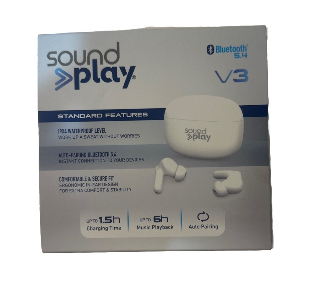 SOUNDPLAY V3 - WIRELESS EARBUDS - BRAND NEW