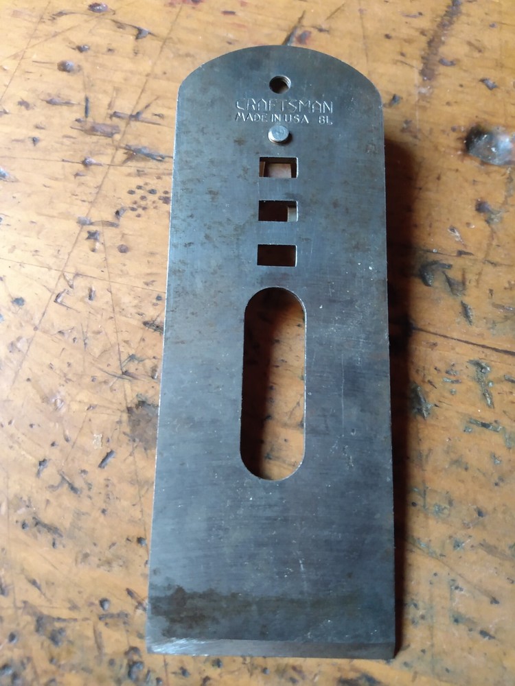 CRAFTSMAN 1-5/8" block plane blade. SEE FULL DESCRIPTION.