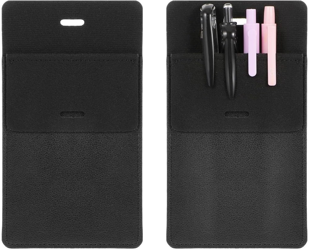 2 Pcs Leather Pocket Protector, PU Leather Pocket Organizer Pockets Protector fo