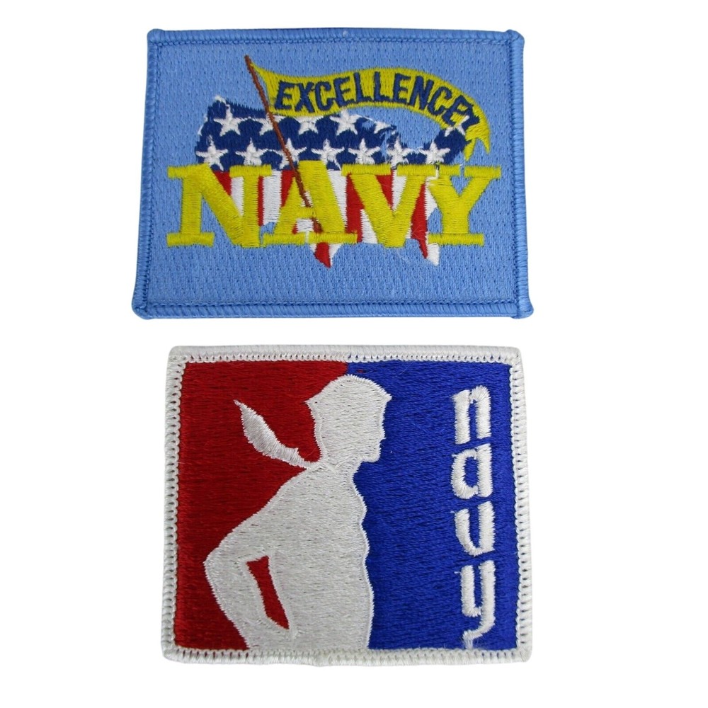 Navy Patch Button Document Portfolio Post-It Pad Sticker Folder 12+ Piece Lot