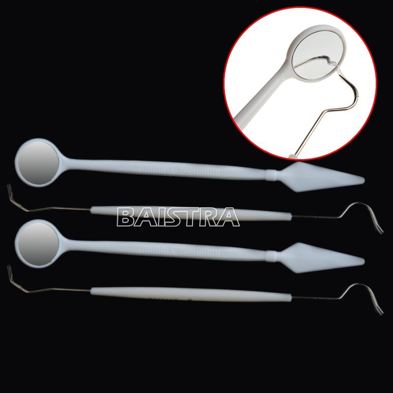 100Bags AZDENT Dental BASIC SURGERY KIT Disposable Mirror+Explorer Probe Cheaper