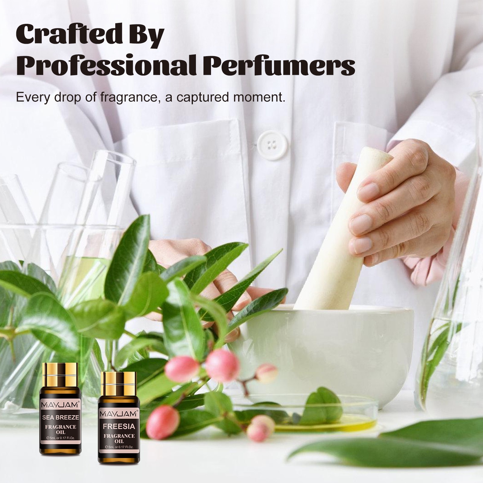 MAYJAM 20Pcs Fragrance Oil Gift Set for Candle Soap Incense Making Scented Oils