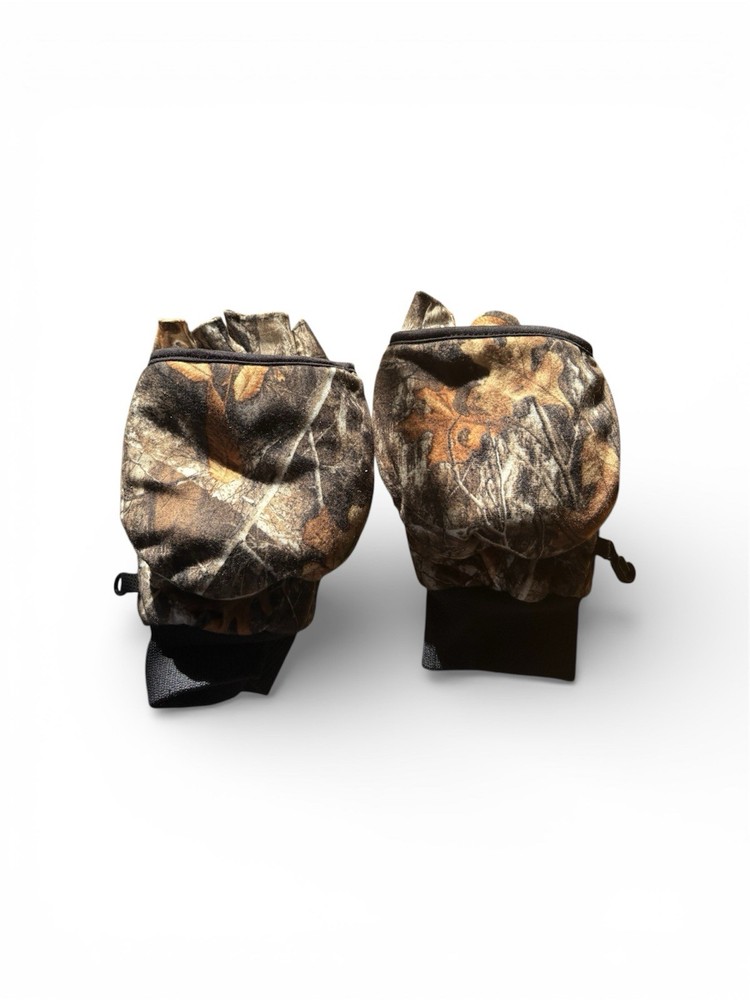 Real tree Camo Mitten Gloves