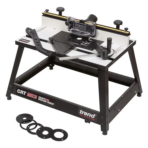 Trend Portable Benchtop Router Table with Robust Construction for Workshop &