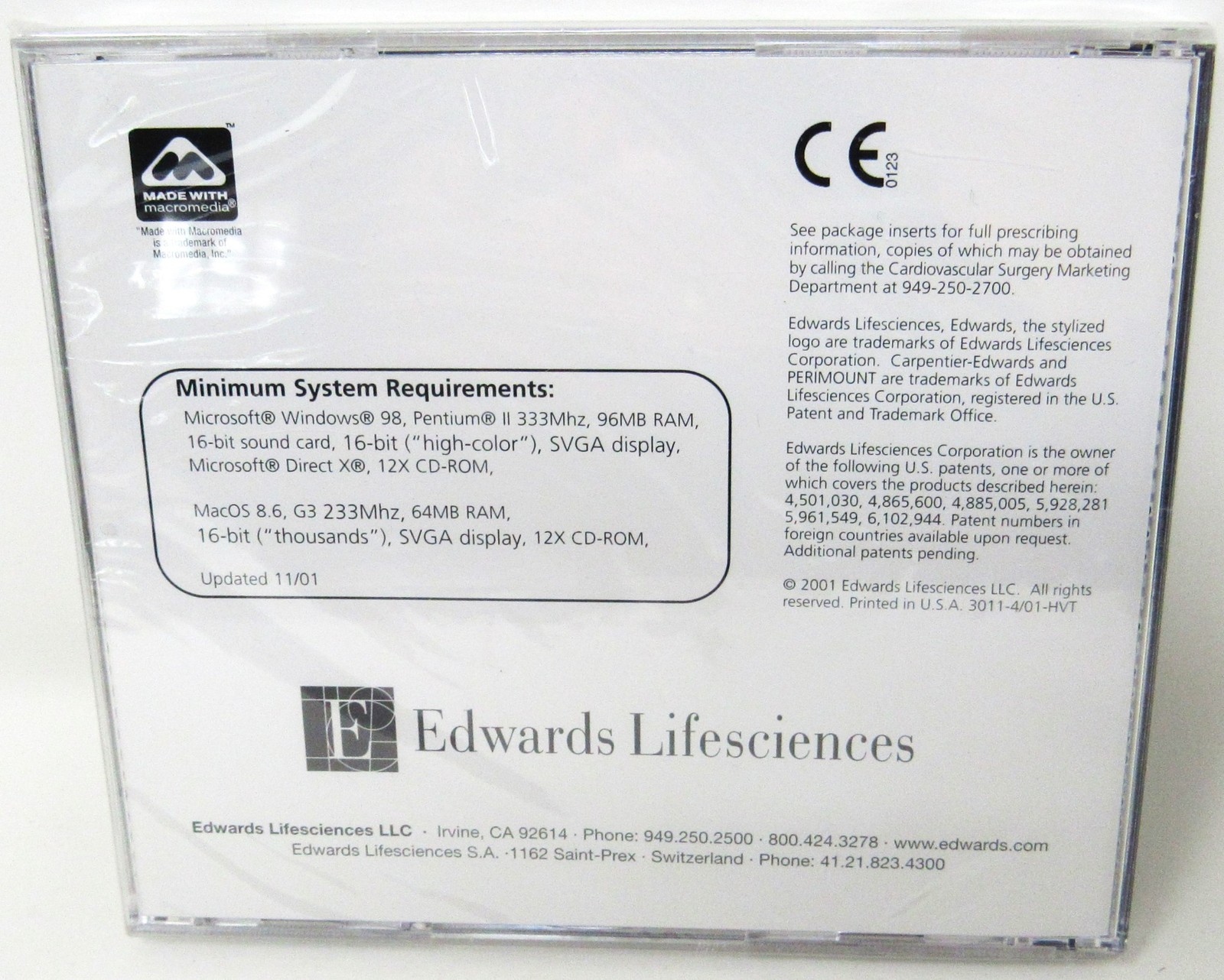 Basic Echo Techniques Mitral Prosthetic Valves Med Education CD-ROM Vintage New