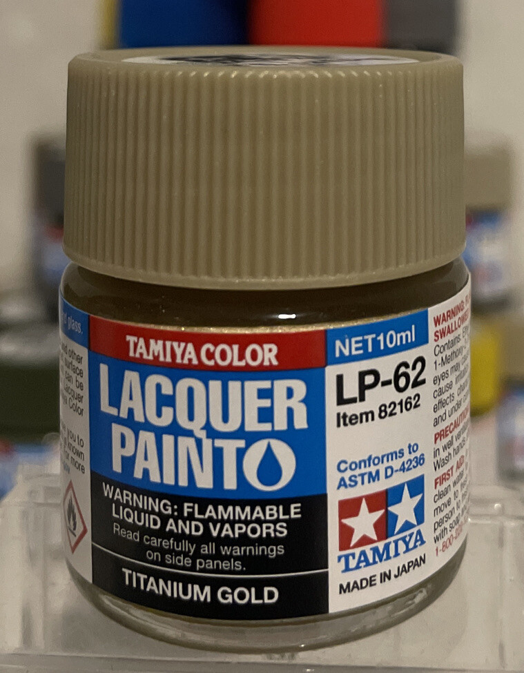 Tamiya LP-62 Titanium Gold, 10ml.