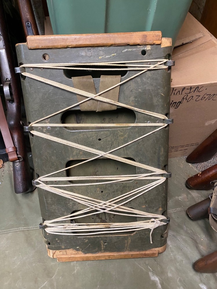 ORIGINAL WWII US ARMY M1944 EQUIPMENT AMMO CARRY PACK BOARD BACKPACK-DATED 1944