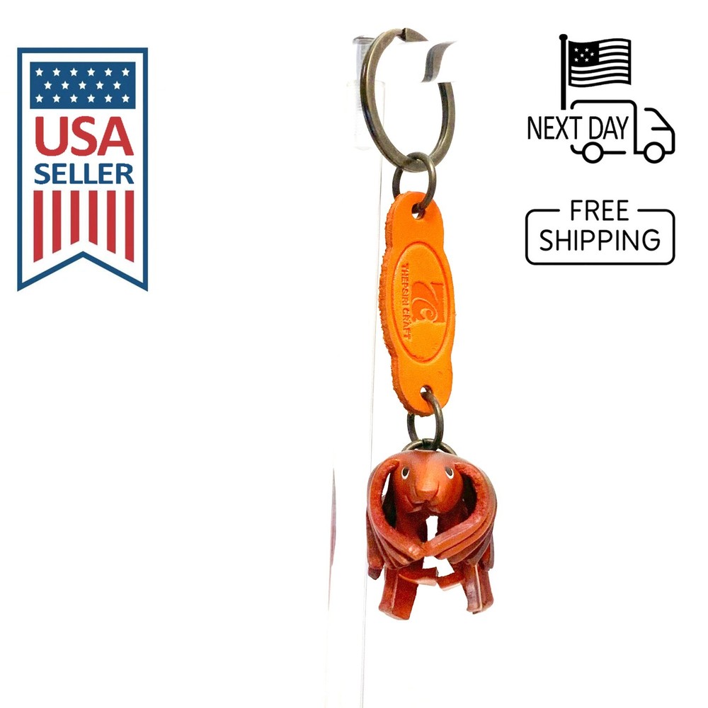 SHIH TZU Handmade Leather Keyring