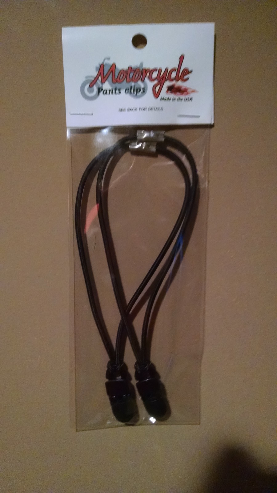 MOTORCYCLE PANT CLIPS / STRAPS  BOOT STRAPS  Original Design not a copy