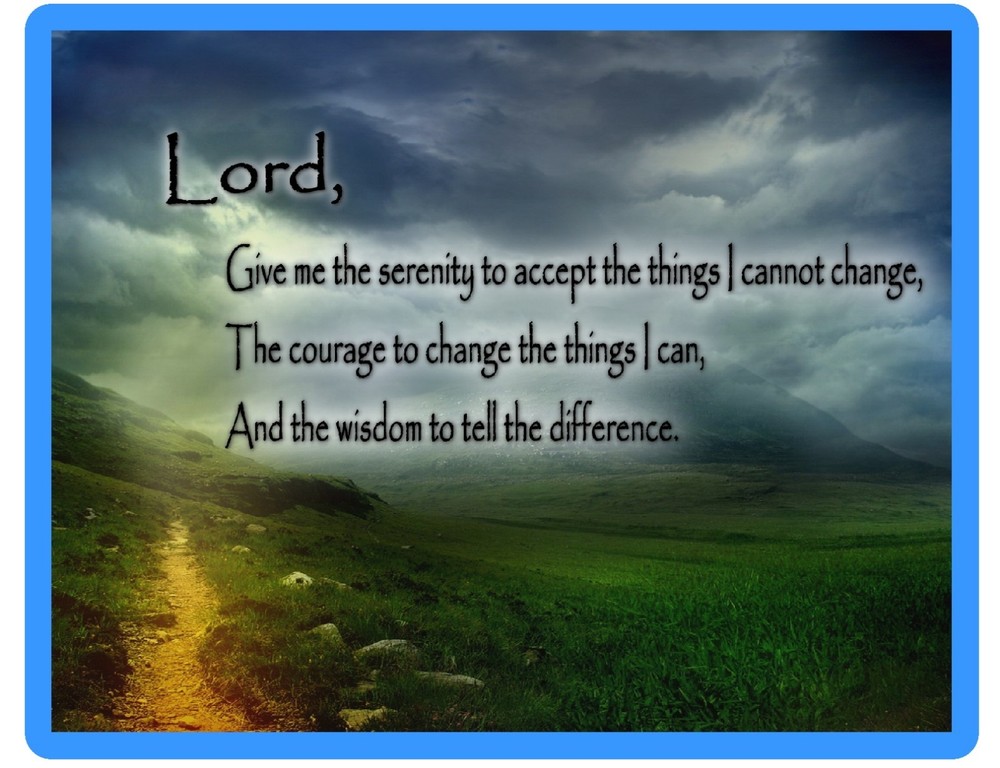Serenity Prayer Religious  Refrigerator / Tool Box / Magnet Gift Card Insert