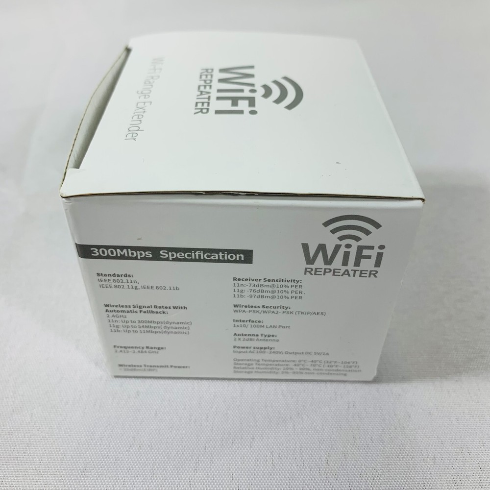 300Mbps Wi Fi Range Extender 2.4GHz No Cords