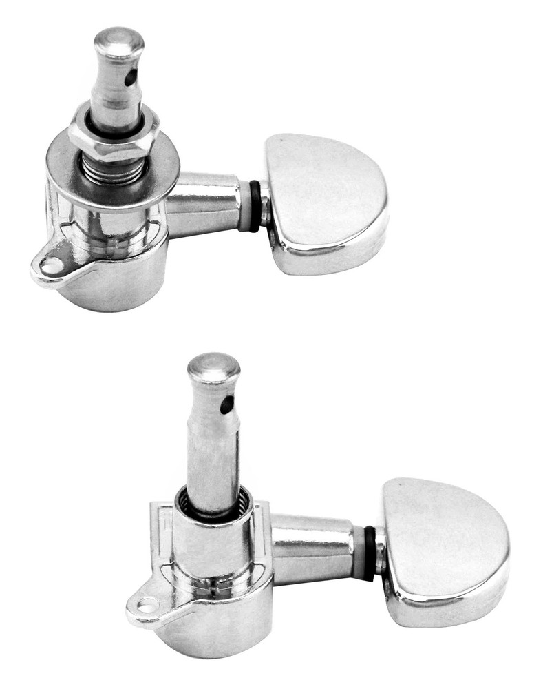 QWORK 6-Pack Guitar Tuning Pegs - Universal 3L+3R Machine Heads Knobs Tuning...