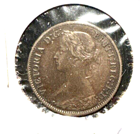 Great Britain 1866 farthing KM 747.2 VF (2)