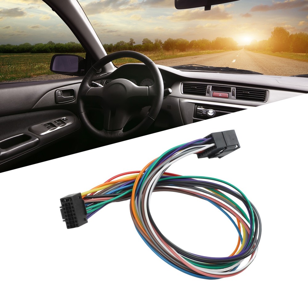 16Pin ISO Wire Harness Extension Cable for Car Stereo For Android Installation