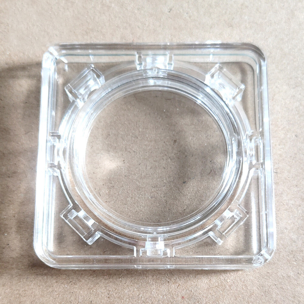 Acrylic Small Coin Display Frame Commemorative Holder Case Box with Base Stand