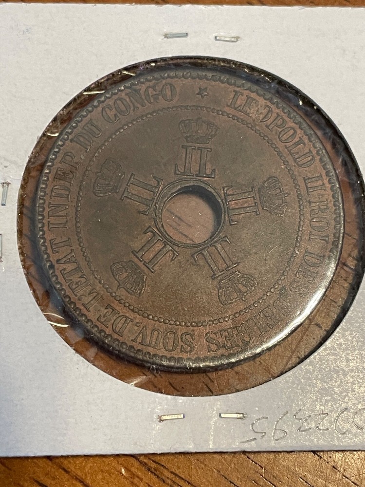 Belgian Congo 1888 10 Centimes NOT Certified
