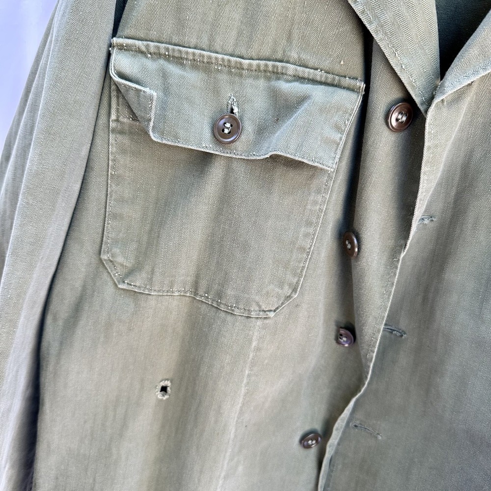 WWII US Army 3rd Pattern HBT Jacket Korean War Named