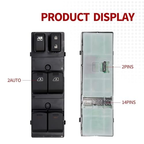 Driver Side Power Window Switch Compatible with FX35 FX37 FX50 QX70 2011-2017