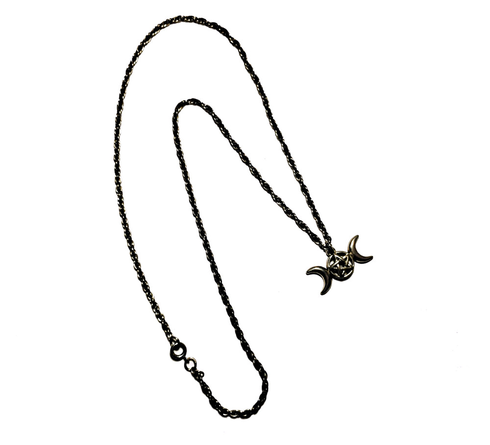 Haunted Witch Necklace, The Crescent Moon Werewolf Witch Ghost!