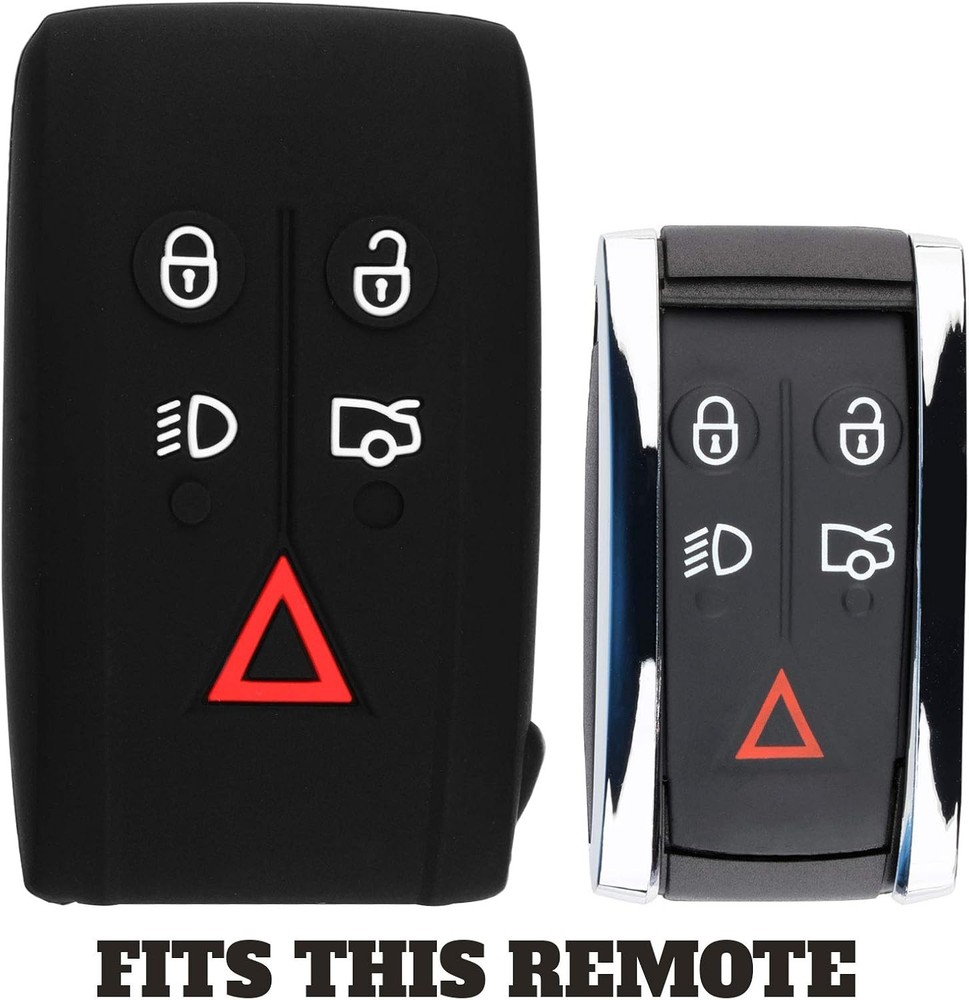 Keyless Entry Remote Car Smart Key Fob Outer Shell Cover Soft Rubber Case (Pack