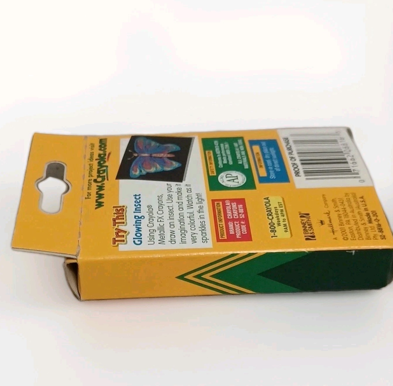 VTG Crayola Crayons Metallic Fx 16 New 2001 NOS non-toxic Binney & Smith