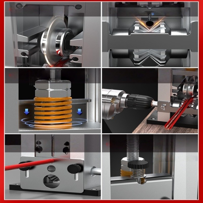 Aluminum Alloy Wire Stripping Tool Multiple Hole Design Double Operation Method