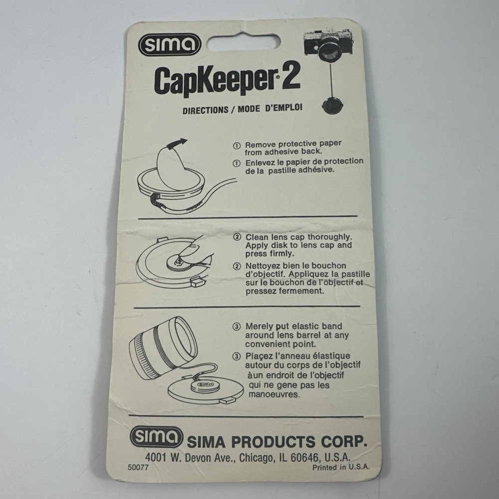 Vintage Sima Cap Keeper 2 NEW
