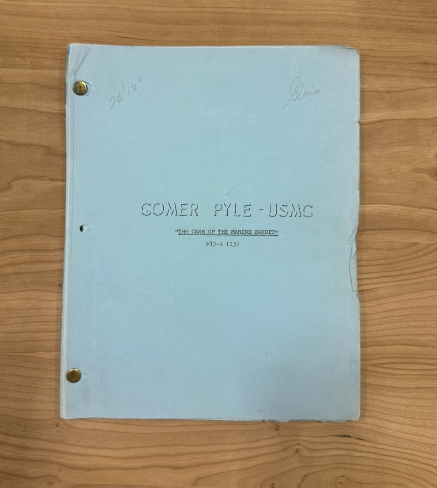 1960s GOMER PYLE USMC Original TV Show Shooting Script